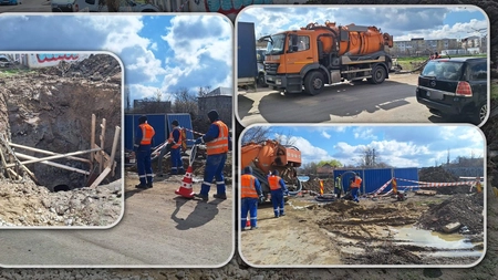 Localnicii dintr-un cartier din Iași sunt revoltați din cauza lucrărilor de la ApaVital. Echipele de muncitori au descoperit o magistrală importantă - FOTO