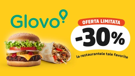Bucură-te de reduceri de până la 30% la comenzile Glovo de la restaurantele tale preferate din Iași