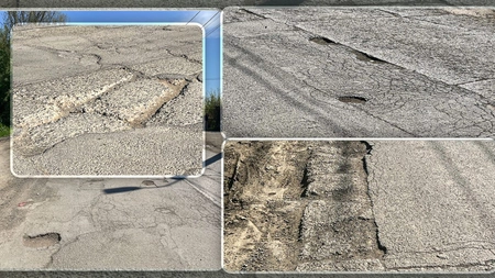Bătaie de joc marca Mihai Chirica! Mii de șoferi trec zilnic prin aceste cratere din Iași. Edilul asfaltează doar zone în care strada este imaculată - FOTO