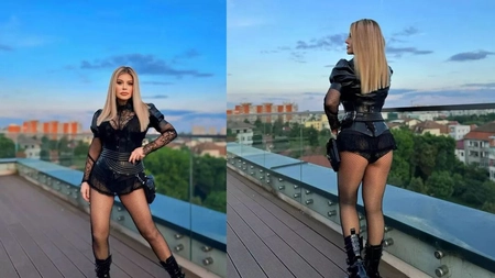 Loredana, super sexy într-un corset negru, la înălțime! „Am crezut că e Khloe Kardashian” - FOTO