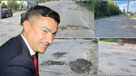 Mihai Chirica nu mai vrea să fie primarul Iașului! Ca să nu mai fie ales, a „comandat” ca gropile din asfalt, de la Bazar, să fie acoperite cu pământ! Iată imaginile de circ! - FOTO/VIDEO
