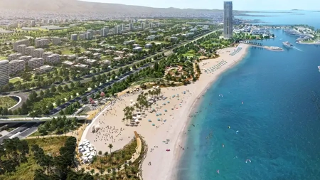 Imagini de 8 miliarde de dolari. Cum arată Ellinikon, orașul smart construit la sud de Atena