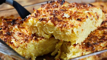 Budincă de paste cu brânză. O delicatesă culinară, exact ca în copilărie