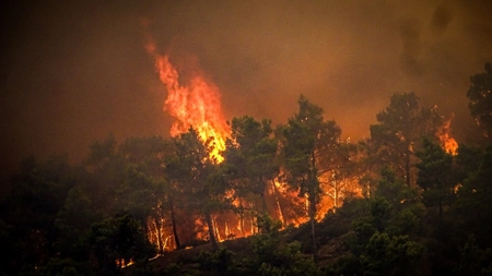 Peste 60 de incendii au izbucnit în Grecia! Două localități de lângă Atena au fost evacuate - VIDEO