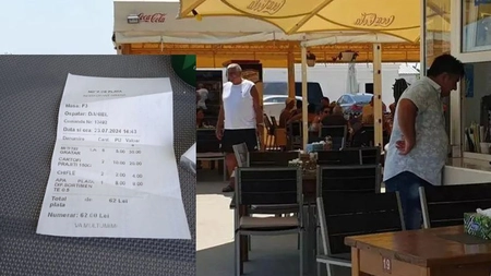Cât costă un mic la terasa lui Rică Răducanu, din Neptun: Unui turist nu i-a venit să creadă când a văzut bonul