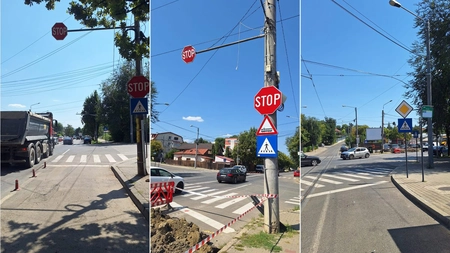 Nesimțire din partea șoferilor din Iași! Călătorii de la CTP sunt zilnic puși în pericol pe o stradă unde tramvaiele au prioritate. Vatman: „Dacă eram cu 2 metri mai în față, intra TIR-ul în noi” - FOTO/VIDEO