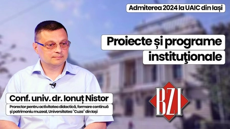 LIVE VIDEO - Totul despre Admiterea 2024, proiecte și strategii instituționale la BZI LIVE alături de istoric conf. univ. dr. Ionuț Nistor, prorector al Universității 
