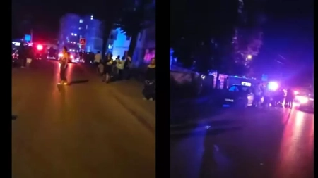 Panică într-un cartier din Botoșani.Un bărbat a amenințat că aruncă blocul în aer cu o butelie - VIDEO