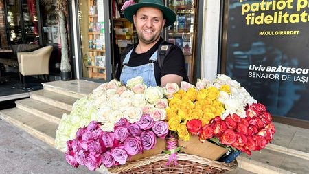 Vasile Marin este cel mai îndrăgit florar din Iași! „Sunt emoționat când mai primesc câte un compliment”