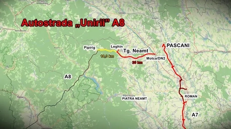 ​​Al doilea tronson din Moldova al Autostrăzii „Unirii” A8 a fost scos la licitația de proiectare și execuție