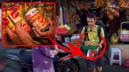 Mihai Găinușă a furat două conserve din magazin, în Malaysia. Riscă șapte ani de închisoare pentru fapta lui