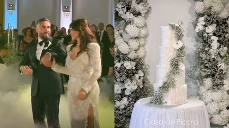 Cine a lipsit de la nunta Monicăi Bîrlădeanu cu Valeriu Gheorghiță. Nimeni nu se aștepta la asta