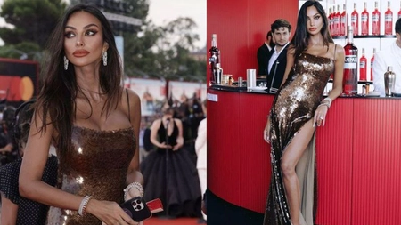 Mădălina Ghenea, fără lenjerie intimă la premiera filmului Joker! Superba actriță a purtat o rochie extrem de decupată pe picior