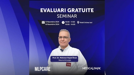 Pacienții pot obține a doua opinie gratuită în neurochirurgie pentru tumori cerebrale și afecțiuni ale coloanei vertebrale, oferită de Prof. Dr. Mehmet Reşid Önen la Iași