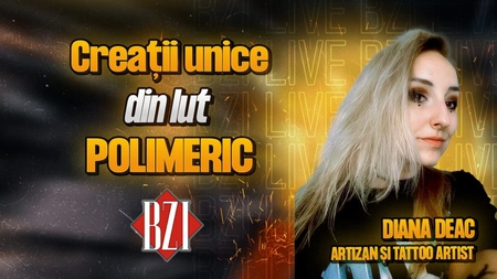 LIVE VIDEO - Creații unice din lut polimeric! Diana Deac, artizan și tattoo artist, într-un interviu marca BZI LIVE