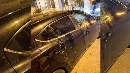 Mașini atacate cu ouă pe o stradă din Iași! Șoferii s-au speriat când au auzit zgomotele puternice: „Trebuie să plătesc 1.000 de lei reparații”