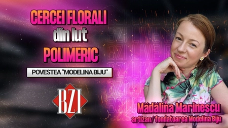 LIVE VIDEO - Mădălina Marinescu, fondatoarea Modelina Biju, povestește pentru BZI LIVE despre frumusețea cerceilor florali din lut polimeric
