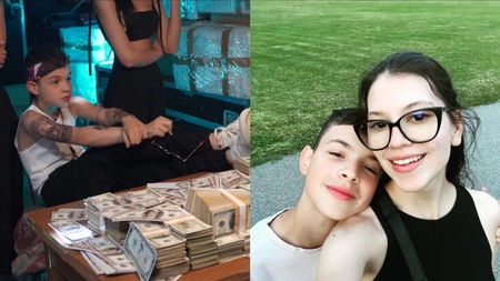 Cezar, fratele Cleopatrei Stratan, este un adolescent în toată firea. Cum arată acum