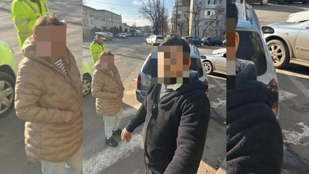 Tupeu incredibil! Un șofer din Iași a amenințat polițiștii, după ce l-au prins când și-a parcat mașina pe trecerea de pietoni: „A devenit tot mai agresiv”