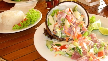 Tahiti - rețetă inedită și exotică de salată cu pește