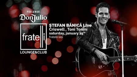 Bucură-te de un show inedit susținut de Ștefan Bănică Jr. pe 25 ianuarie în Fratelli!