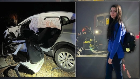 Ea este Raluca, tânăra a cărei mașină a fost spulberată de tren, la Iași. Ironia sorții: înainte de accident, își lăsase tatăl la gară, pentru că acesta este angajat la CFR