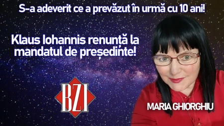 BZI LIVE - EXCLUSIVITATE la BZI LIVE! S-a adeverit ce a prezis Maria Ghiorghiu în urmă cu 8 ani! Klaus Iohannis renunță la mandat!