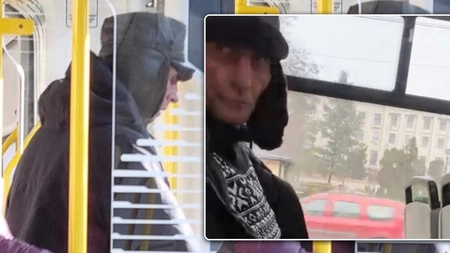 Bărbatul surprins în ipostaze intime în tramvaiul 9 a ajuns pe mâna polițiștilor! Va sta câteva zile la „Socola” pentru tratament