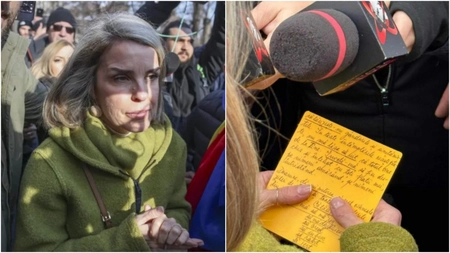 Ce scria pe biletul cu care Cristela Georgescu a venit în fața Parchetului General. Totul a ieșit la iveală!