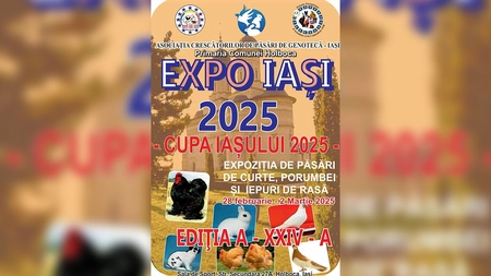 Expoziție inedită de păsări și animale, în perioada 28 februarie - 2 martie 2025, la Iași