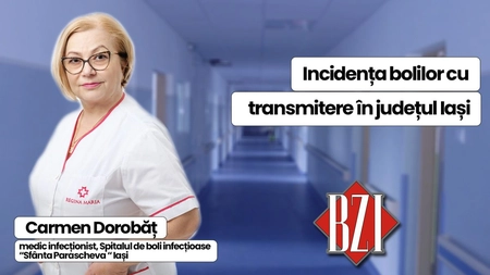 LIVE VIDEO - Prof.dr. Carmen Dorobăț, medic infecționist în cadrul Spitalului de Boli Infecțioase „Sfânta Parascheva” Iași, discută în emisiunea BZI LIVE despre statisticile recente privind infecțiile HIV/SIDA și hepatite virale din județul Iași, care reflectă tendințe semnificative 