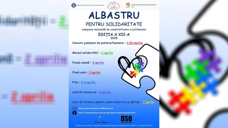 Campania Națională „Albastru pentru Solidaritate” a ajuns la a XII-a ediție. Activități dedicate conștientizării autismului în școlile din Pașcani