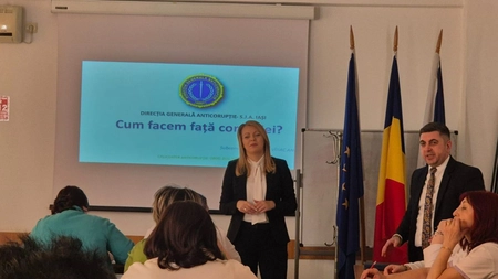 Activitate de educaţie anticorupţie desfășurată de ofițerii de prevenire la Spitalul Municipal de Urgență Pașcani