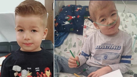 Teodor-Gabriel Amărioarei, un băiețel de doar 6 ani care suferă de leucemie acută, are nevoie urgent de trombocite!