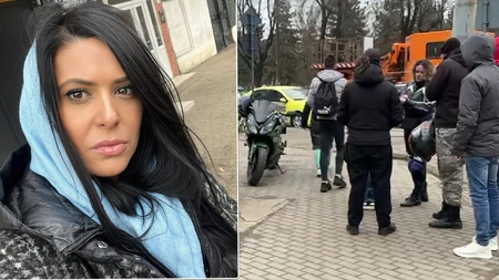 Emoții mari pentru avocata Alexandra Cioată, la Tribunalul Iași. Bruneta a fost înconjurată de motocicliști revoltați: „Am vrut să mă duc după ea, negru am văzut”