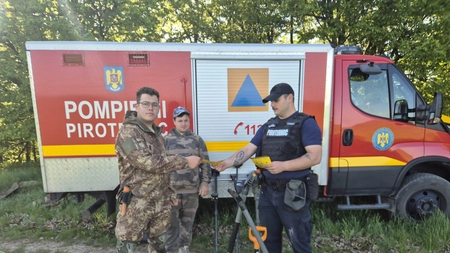 Misiune de asanare pirotehnică în pădurea din Boureni, comuna Motca