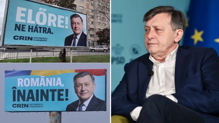 România este opţională pentru Crin Antonescu! Mesajul scris în maghiară nu conține steagul țării