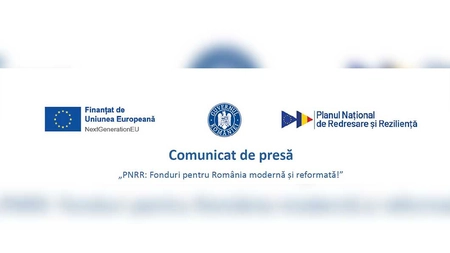 Comunicat de presă PNRR: „ Extindere rețea de alimentare cu apă și canalizare în comuna Erbiceni , județul Iași „
