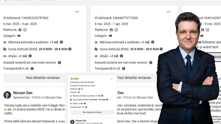 Sute de reclame rulate și milioane de lei băgați de ”independentul” Nicușor Dan în doar câteva luni! Zeci de mii de lei plătiți doar pe o singură reclamă