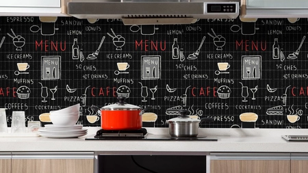 Tapet de bucătărie care se poate spăla. Cum să faci alegerea potrivită și ce trebuie să ai în vedere