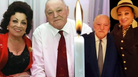 Imagini dureroase cu Maria Ciobanu de la priveghiul lui Mircea Cîmpeanu. Bărbatul este înmormântat alături de prima lui soție