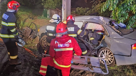 Accident rutier cu victime, în comuna Gâdinți. Un tânăr de 19 ani a decedat
