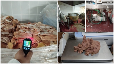 Alertă națională! Carne de porc infestată și conserve de pui neconforme!