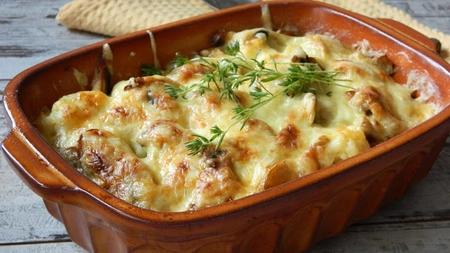 Rețeta de conopidă cu ciuperci la cuptor – Preparat simplu, rapid și delicios