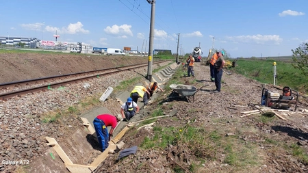 CFR Infrastructură Iași modernizează linia ferată între stațiile Bârnova și Ciurea. Iată ce lucrări vor fi efectuate