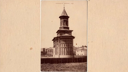 Imagini rare cu Biserica „Sfântul Nicolae Domnesc” de acum câteva secole în urmă! În acest lăcaș de cult din centrul orașului Iași s-a scris istorie