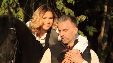 Oksana și Cezar Ionașcu, alături la taina cununiei. Cuplul pare să fi depășit problemele de infidelitate
