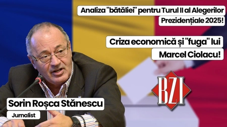 LIVE VIDEO - Super talk-show BZI LIVE săptămânal cu invitatul special permanent, nașul presei din România, senior-jurnalistul Sorin Roșca Stănescu! De la 