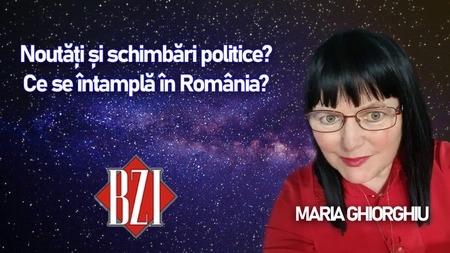 LIVE VIDEO - Noutăți și schimbări politice? Ce se întâmplă în România în perioada următoare ne dezvăluie Maria Ghiorghiu la BZI LIVE
