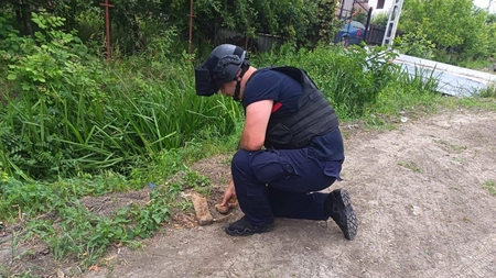 Misiune de asanare pirotehnică în comuna Miroslava, localitatea Valea Adâncă